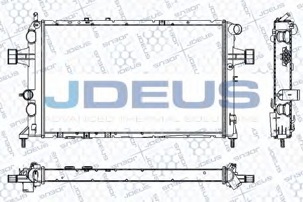 Радиатор, охлаждение двигателя JDEUS RA0200820