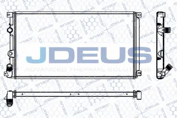 Радиатор, охлаждение двигателя JDEUS RA0230730