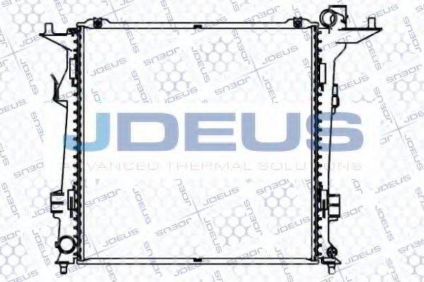 Радиатор, охлаждение двигателя JDEUS 065M11