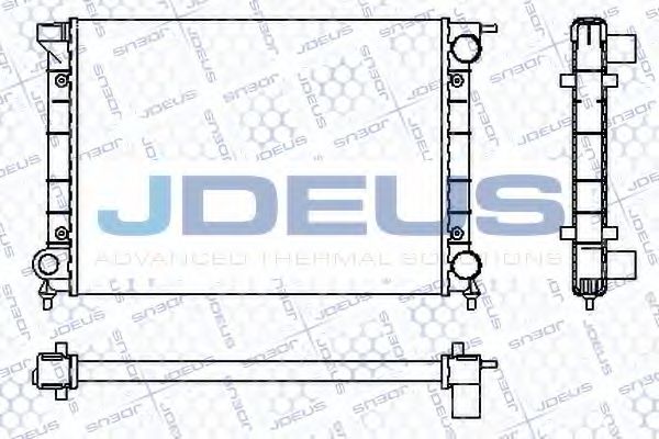 Радиатор, охлаждение двигателя JDEUS RA0300340