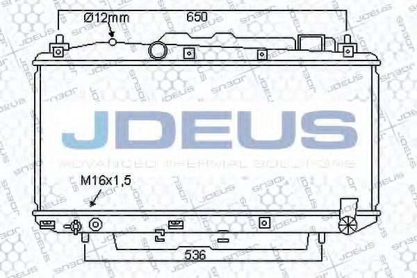 Радиатор, охлаждение двигателя JDEUS 028M41