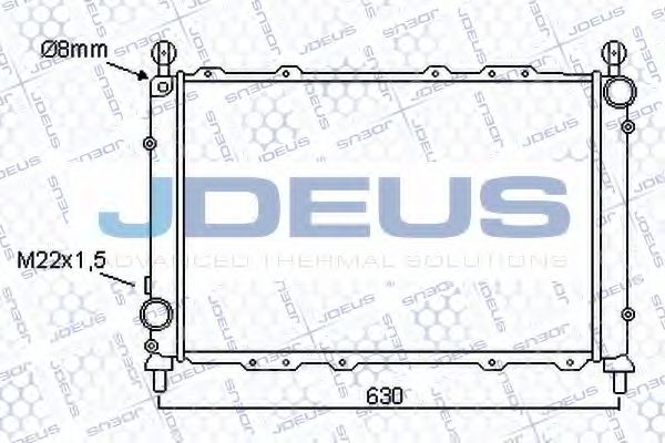 Радиатор, охлаждение двигателя JDEUS 000V07