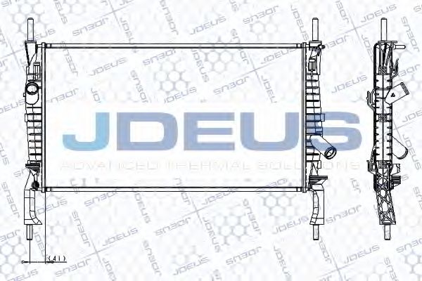 Радиатор, охлаждение двигателя JDEUS RA0121160