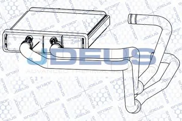 Теплообменник, отопление салона JDEUS RA2140080