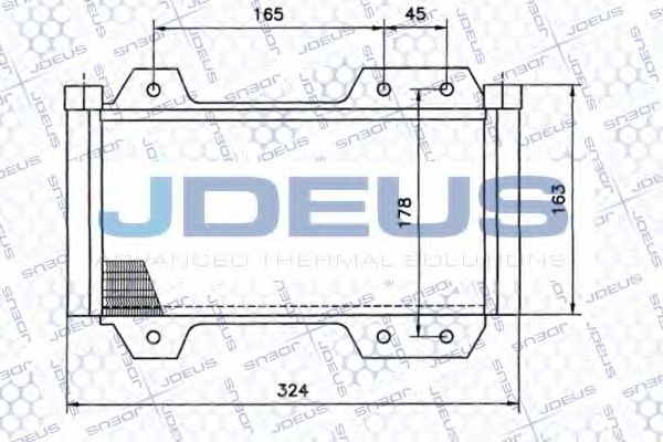 масляный радиатор, двигательное масло JDEUS 418J01