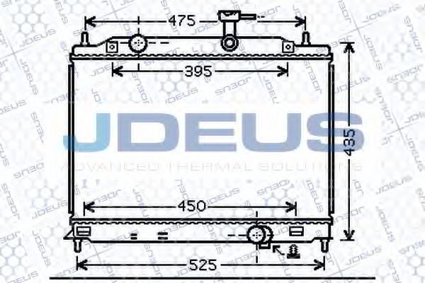 Радиатор, охлаждение двигателя JDEUS 054M33