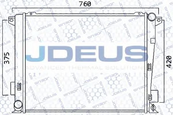 Радиатор, охлаждение двигателя JDEUS 054M39