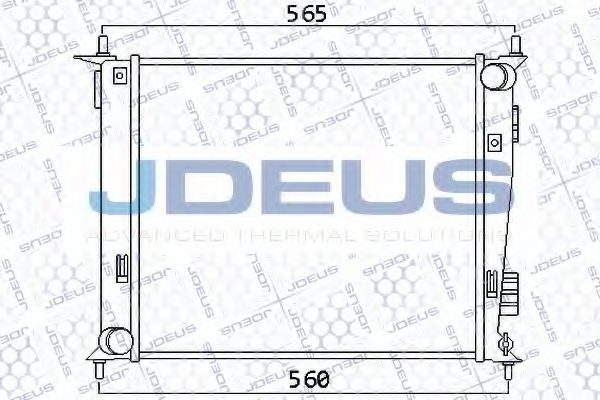 Радиатор, охлаждение двигателя JDEUS 065M15