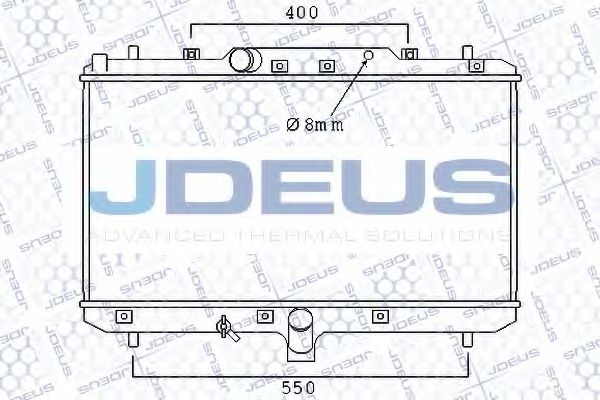 Радиатор, охлаждение двигателя JDEUS 042M22