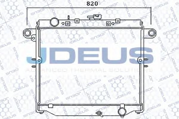 Радиатор, охлаждение двигателя JDEUS 028M31