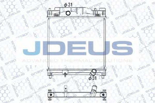 Радиатор, охлаждение двигателя JDEUS 028M73