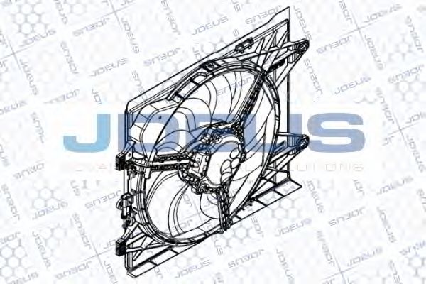 Вентилятор, охлаждение двигателя JDEUS EV8C0500