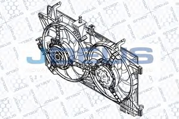 Вентилятор, охлаждение двигателя JDEUS EV867400