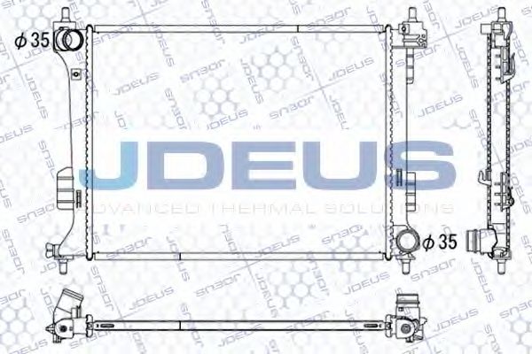 Радиатор, охлаждение двигателя JDEUS 054M37
