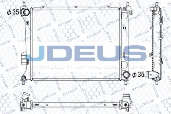 Радиатор, охлаждение двигателя JDEUS 054M41