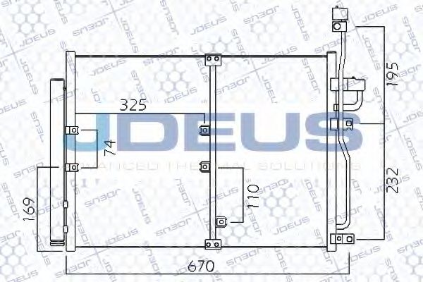 Конденсатор, кондиционер JDEUS 720M70