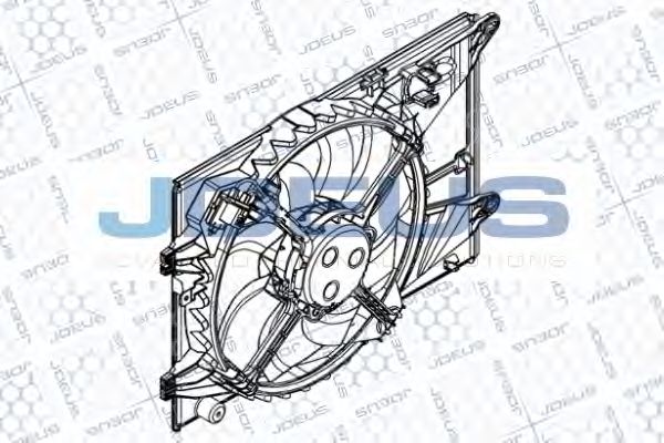 Вентилятор, охлаждение двигателя JDEUS EV8D3640
