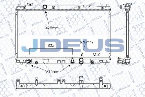 Радиатор, охлаждение двигателя JDEUS 013M37