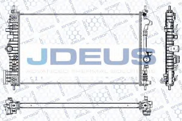 Радиатор, охлаждение двигателя JDEUS RA0201120