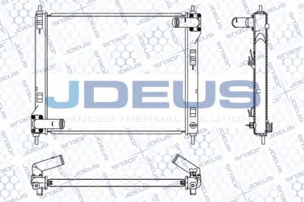Радиатор, охлаждение двигателя JDEUS 019M44
