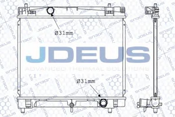 Радиатор, охлаждение двигателя JDEUS 028M03