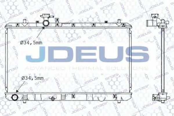 Радиатор, охлаждение двигателя JDEUS 042M27