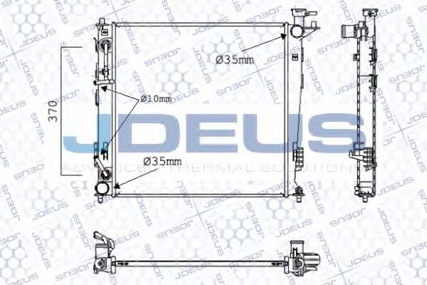 Радиатор, охлаждение двигателя JDEUS 054M51