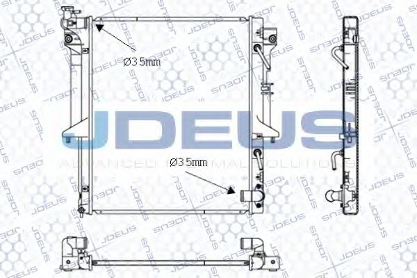 Радиатор, охлаждение двигателя JDEUS 018M49