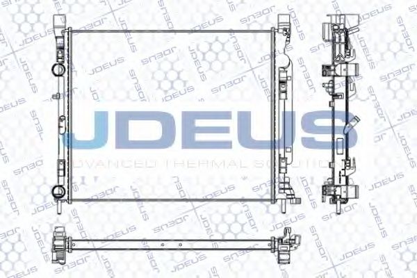 Радиатор, охлаждение двигателя JDEUS RA0231070