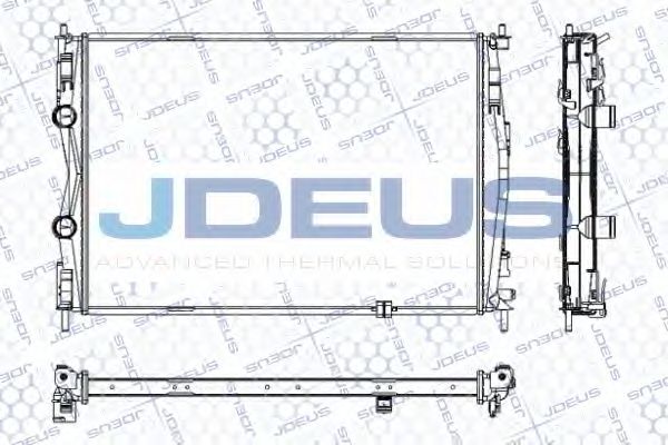 Радиатор, охлаждение двигателя JDEUS RA0190220