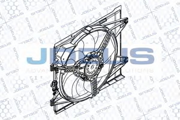 Вентилятор, охлаждение двигателя JDEUS EV879410