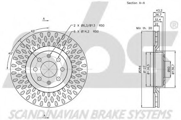 Тормозной диск LUCAS ELECTRICAL DF4737