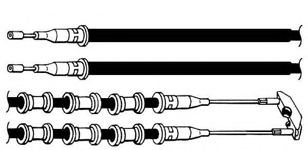 Трос, стояночная тормозная система CEF OP02172
