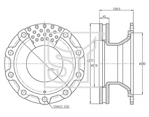 Тормозной диск ST-TEMPLIN 03.110.0251.030