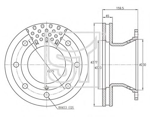 Тормозной диск ST-TEMPLIN 03.110.0251.040