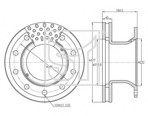 Тормозной диск ST-TEMPLIN 03.110.0251.100