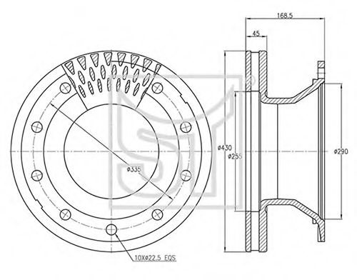 Тормозной диск ST-TEMPLIN 03.110.0750.200