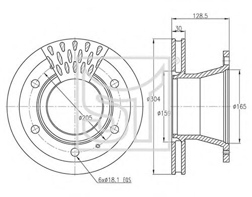 Тормозной диск ST-TEMPLIN 03.110.0823.201