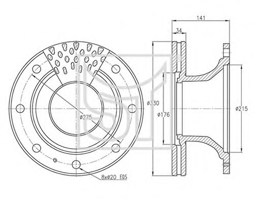 Тормозной диск ST-TEMPLIN 03.110.0823.210