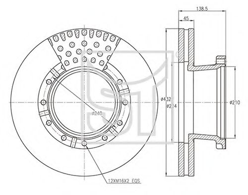 Тормозной диск ST-TEMPLIN 03.110.0823.220