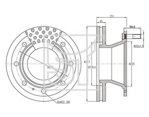 Тормозной диск ST-TEMPLIN 03.110.0823.400