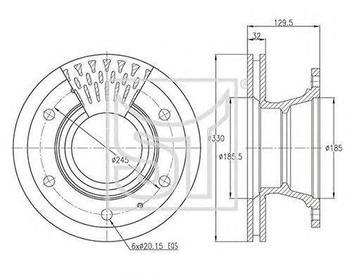 Тормозной диск ST-TEMPLIN 03.110.0823.420