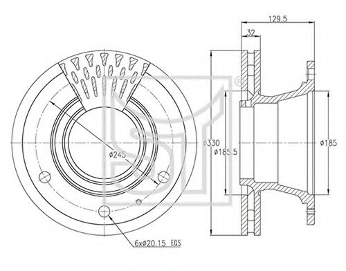 Тормозной диск ST-TEMPLIN 03.110.0823.440