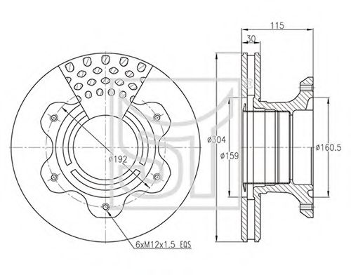 Тормозной диск ST-TEMPLIN 03.110.1926.500