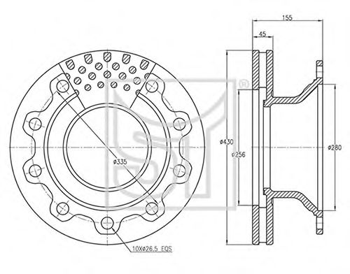 Тормозной диск ST-TEMPLIN 03.110.3504.900