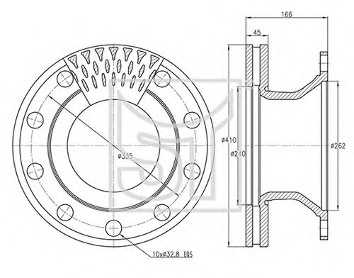 Тормозной диск ST-TEMPLIN 03.110.4255.280
