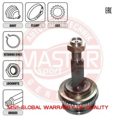 Шарнирный комплект, приводной вал MASTER-SPORT 303898-SET-MS
