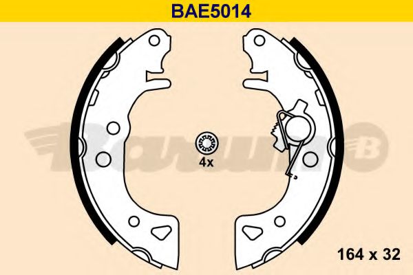 Комплект тормозных колодок BARUM BAE5014