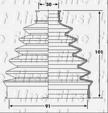 Пыльник, приводной вал FIRST LINE FCB6194