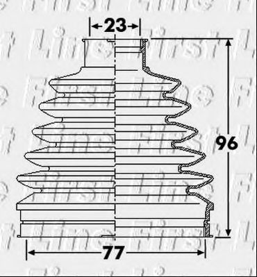 Пыльник, приводной вал FIRST LINE FCB6247